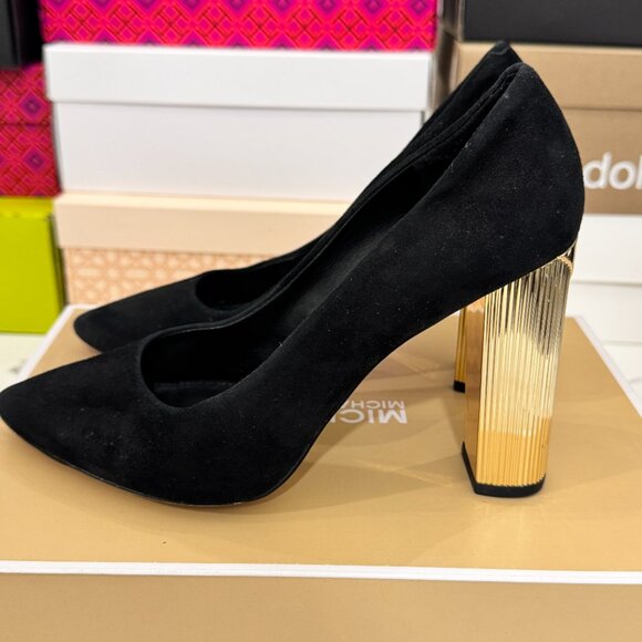 MICHAEL KORS Black Suede Paloma Pump - Picture 5 of 12